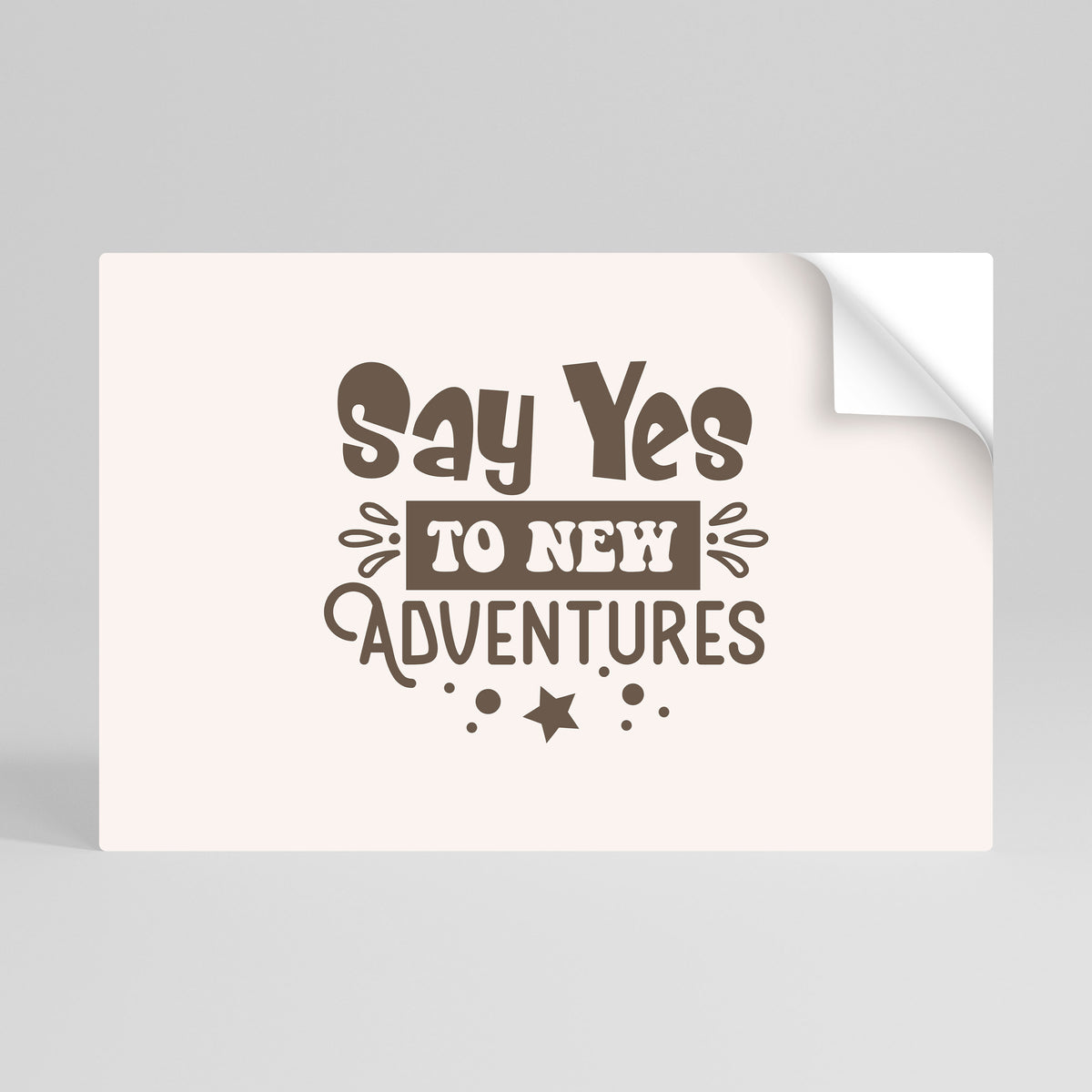 ADVENTURE AWAITS YOU Αυτοκόλλητη Αφίσα οριζόντια