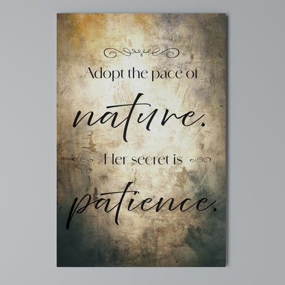 HARMONY WITH NATURE Κατακόρυφος Πίνακας σε Καμβά