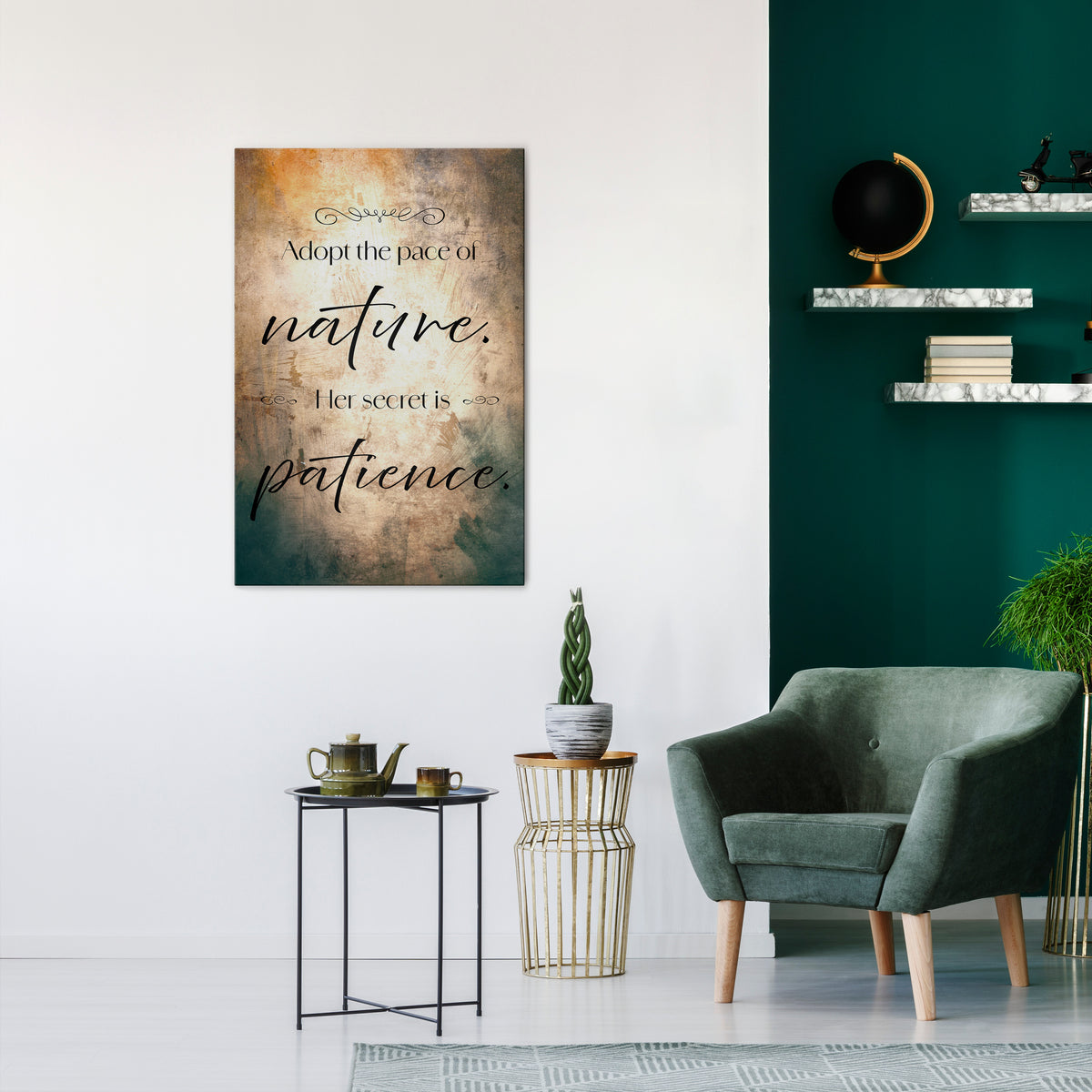 HARMONY WITH NATURE Κατακόρυφος Πίνακας σε Καμβά