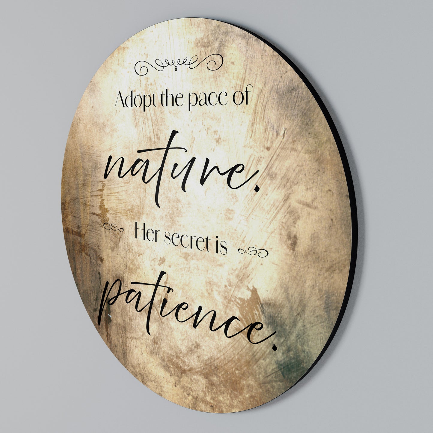 HARMONY WITH NATURE Στρογγυλός πίνακας ζωγραφικής