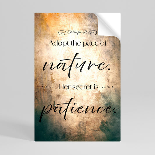 HARMONY WITH NATURE Αυτοκόλλητη Αφίσα κάθετη