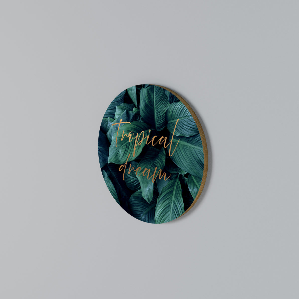 TROPICAL BLISS Round Wall Art