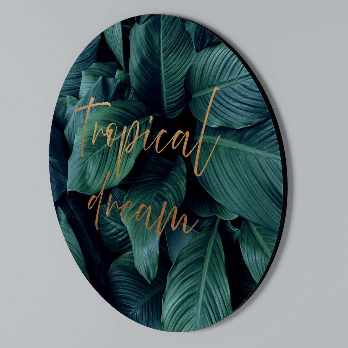 TROPICAL BLISS Round Wall Art
