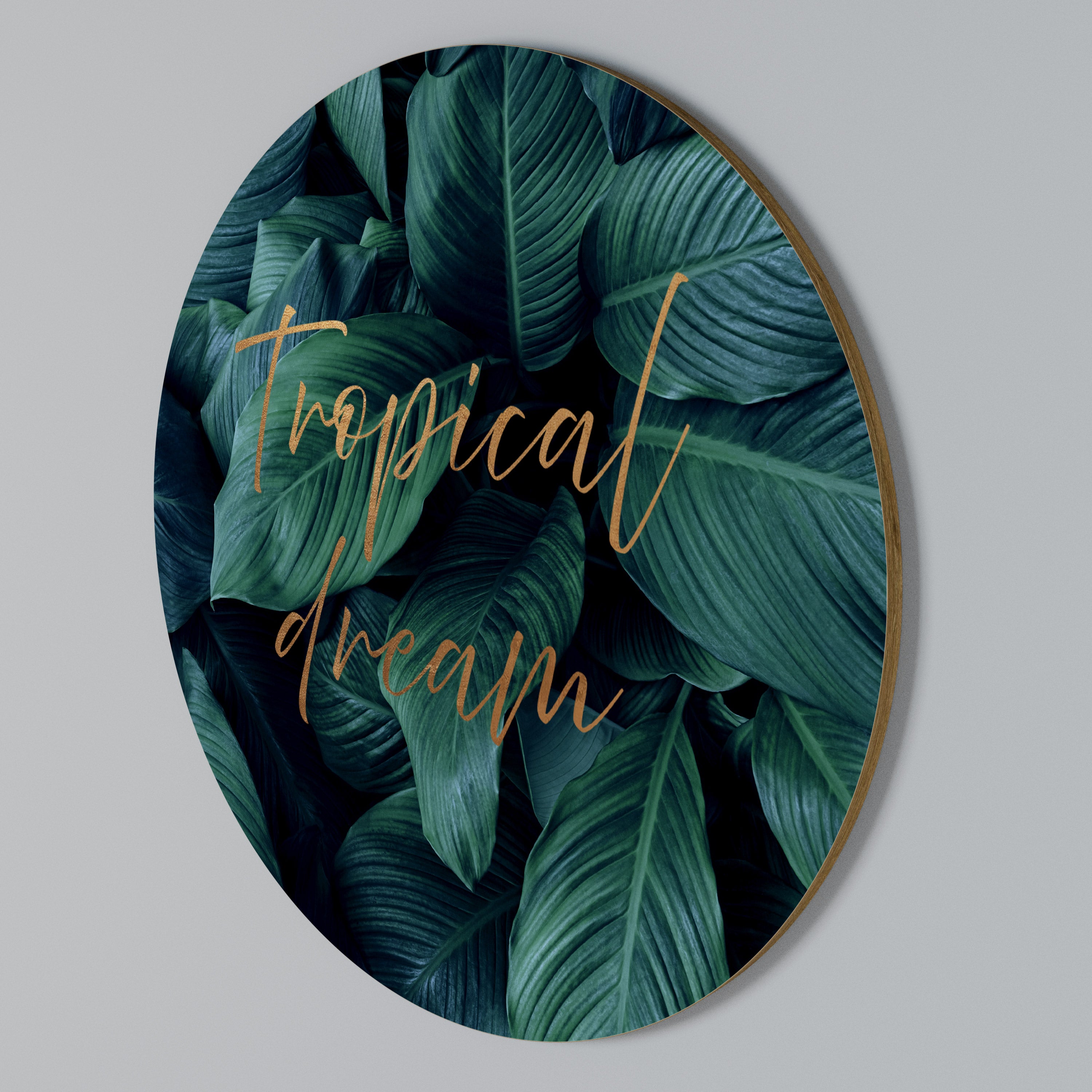 TROPICAL BLISS Round Wall Art