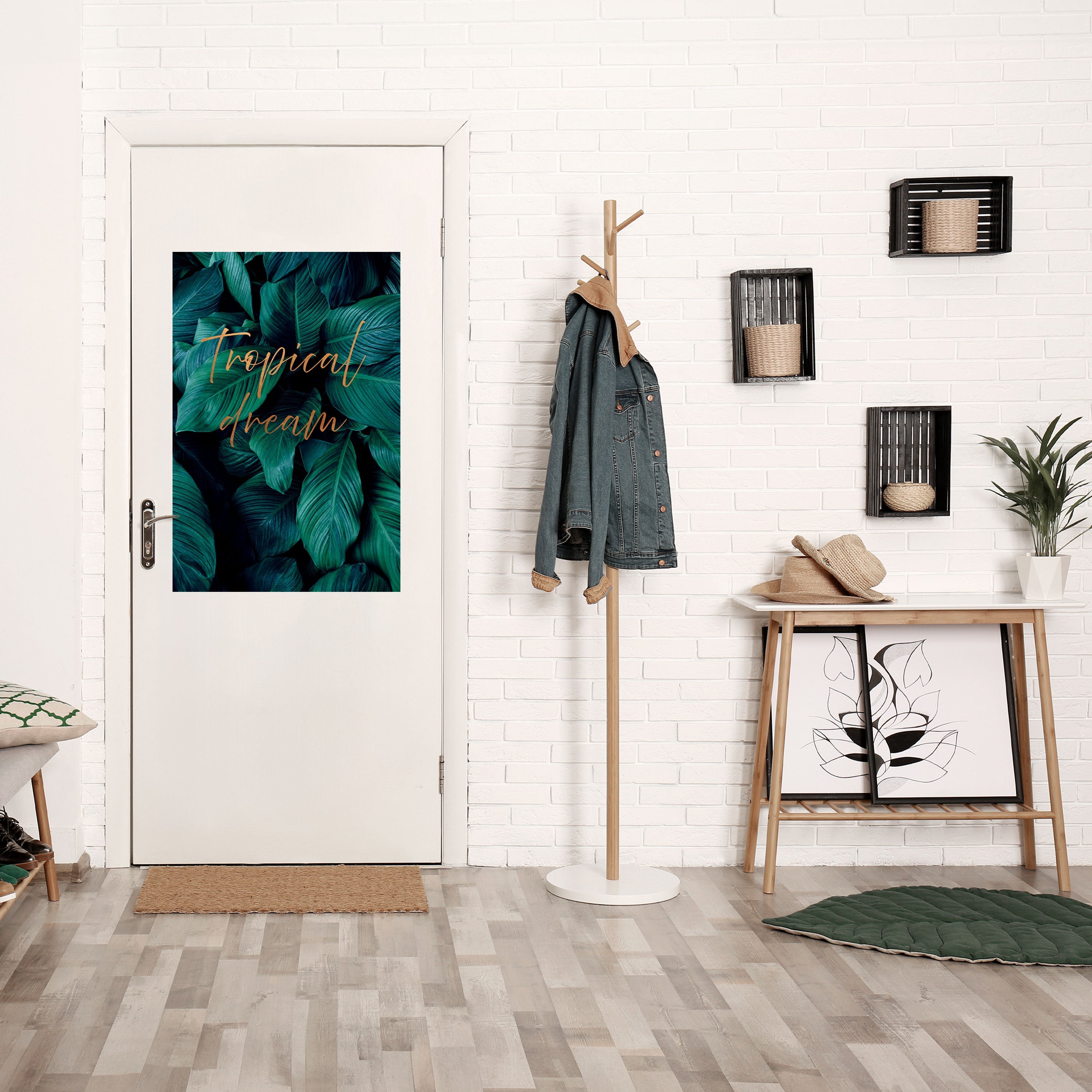 TROPICAL BLISS Peel and Stick Vertical Poster