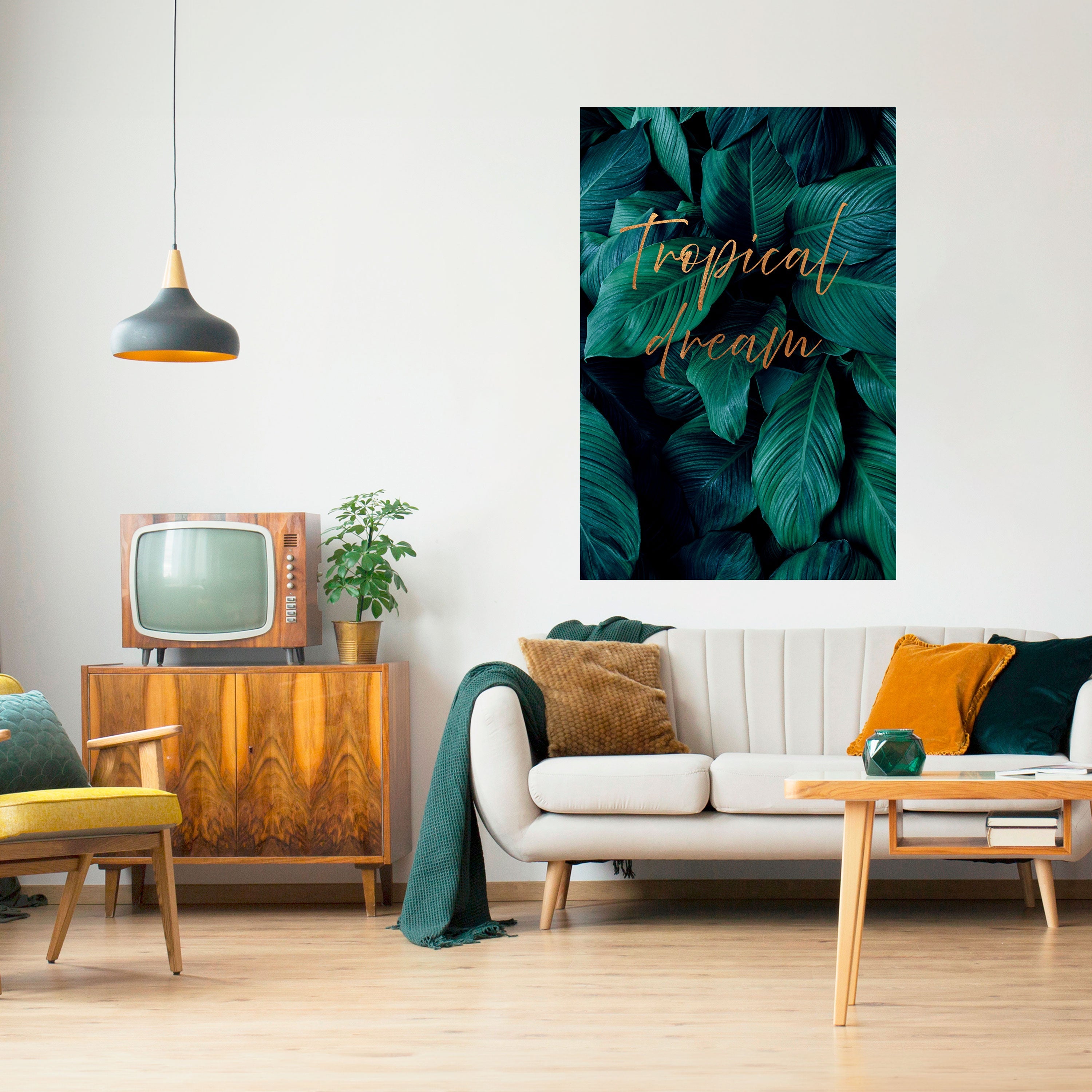 TROPICAL BLISS Peel and Stick Vertical Poster