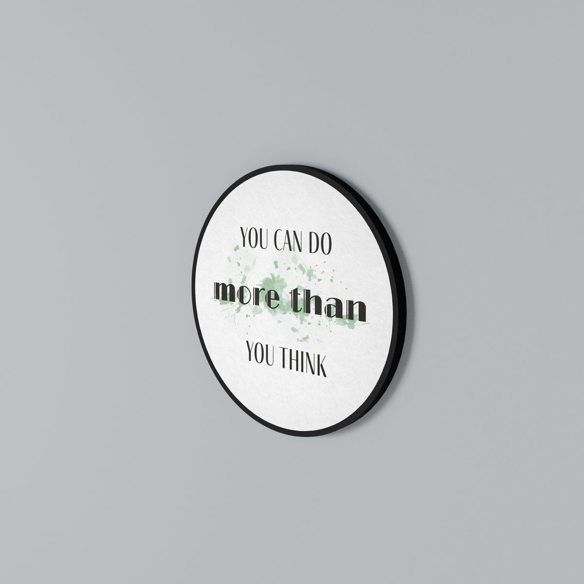 BELIEVE AND ACHIEVE Round Wall Art