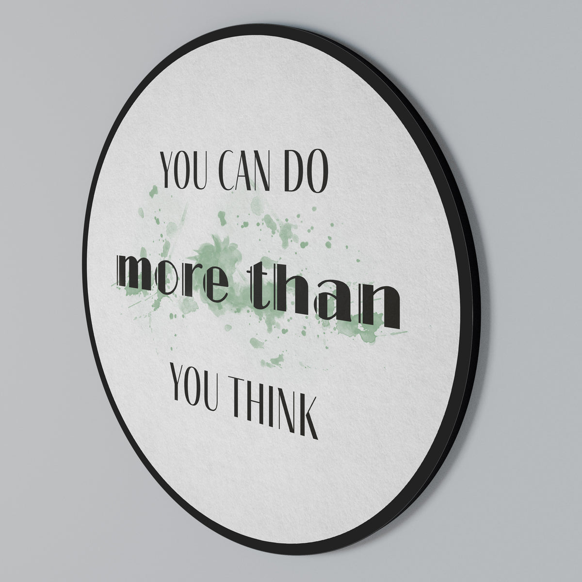 BELIEVE AND ACHIEVE Round Wall Art