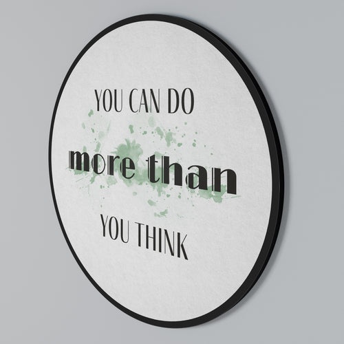 BELIEVE AND ACHIEVE Στρογγυλός πίνακας ζωγραφικής