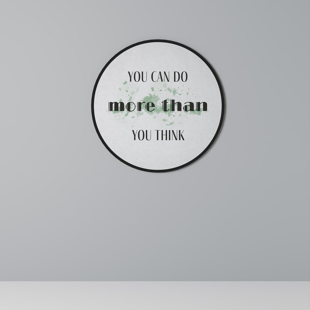 BELIEVE AND ACHIEVE Round Wall Art
