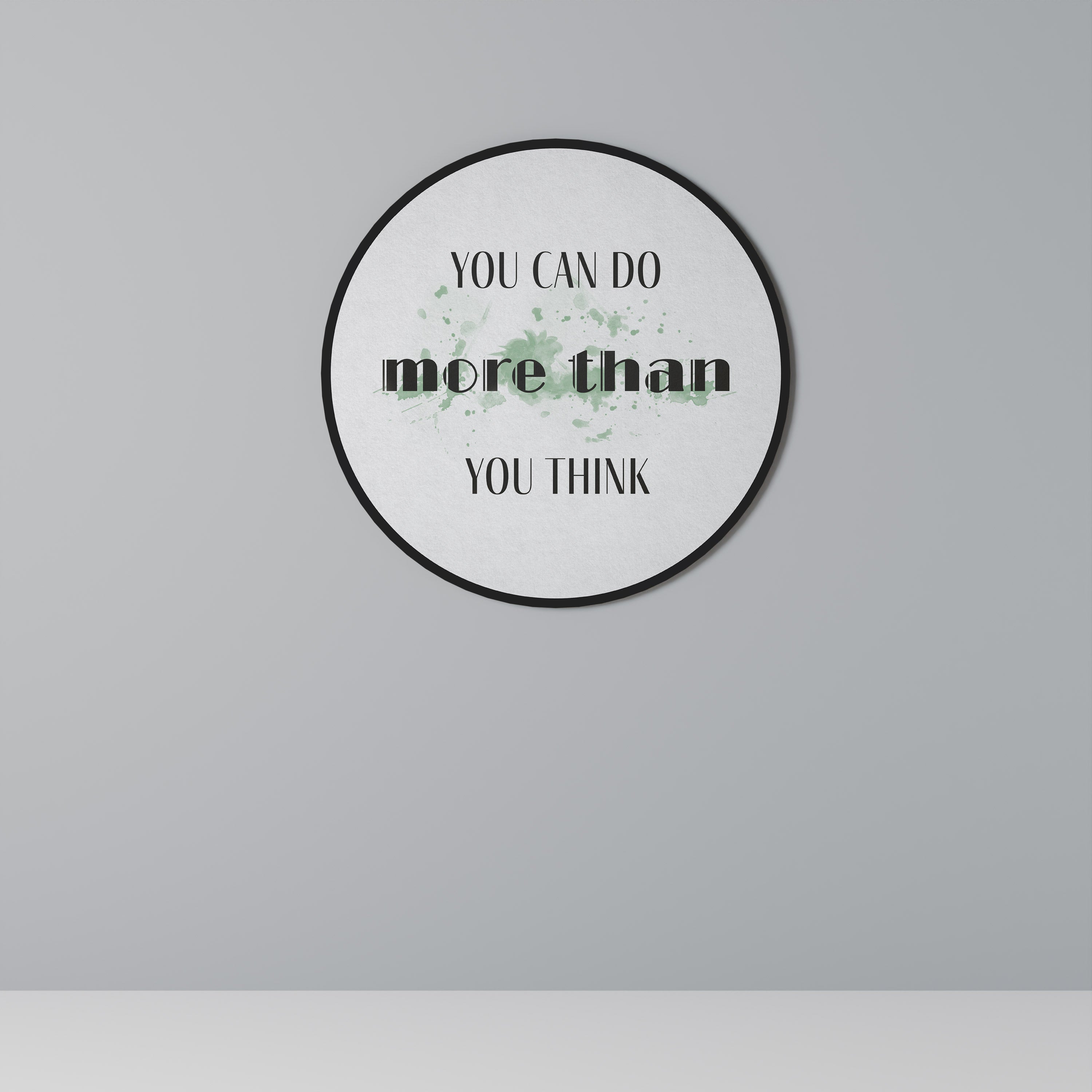 BELIEVE AND ACHIEVE Round Wall Art