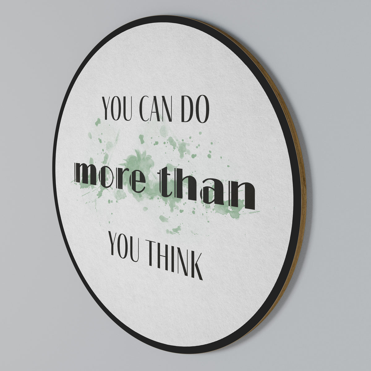 BELIEVE AND ACHIEVE Round Wall Art