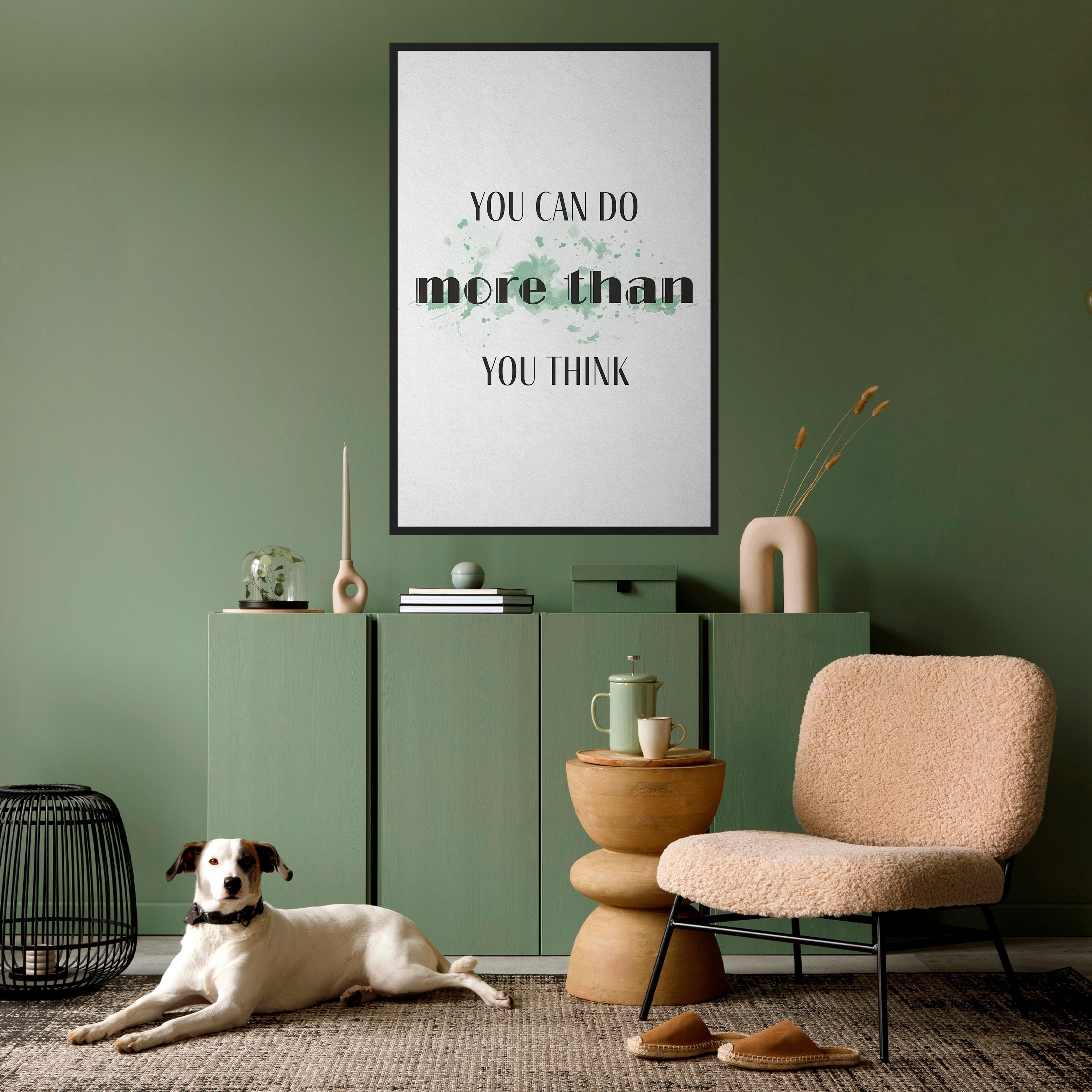 BELIEVE AND ACHIEVE Peel and Stick Vertical Poster