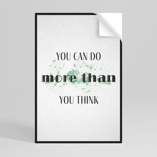 BELIEVE AND ACHIEVE Αυτοκόλλητη Αφίσα κάθετη