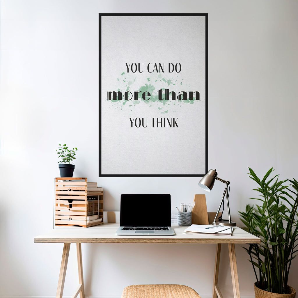 BELIEVE AND ACHIEVE Peel and Stick Vertical Poster