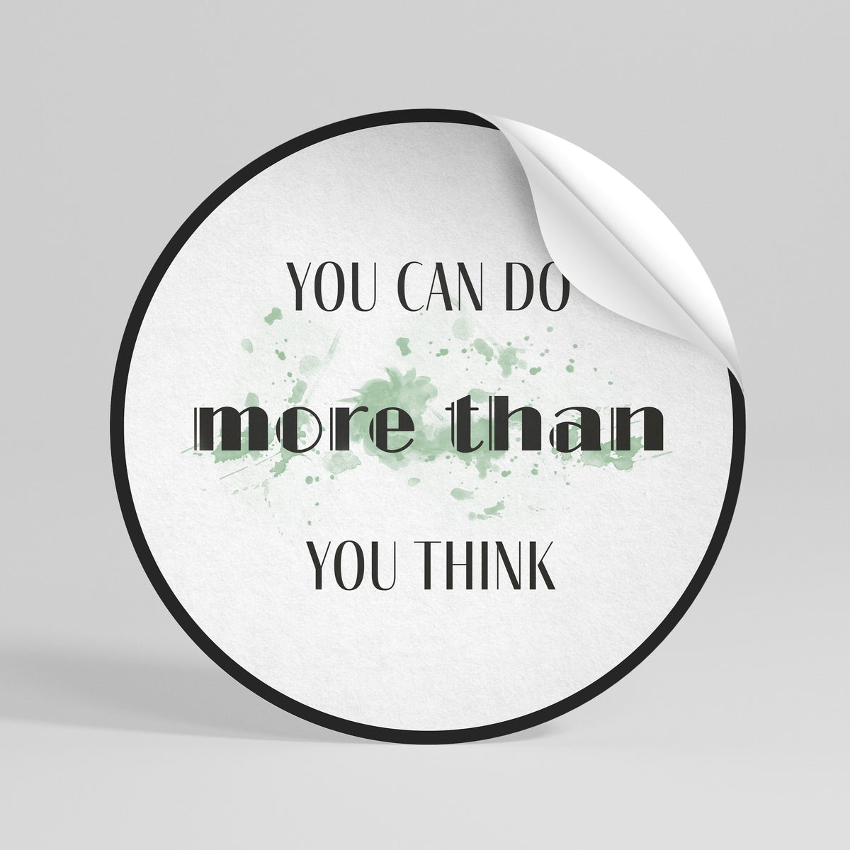 BELIEVE AND ACHIEVE Αυτοκόλλητη Αφίσα στρογγυλή