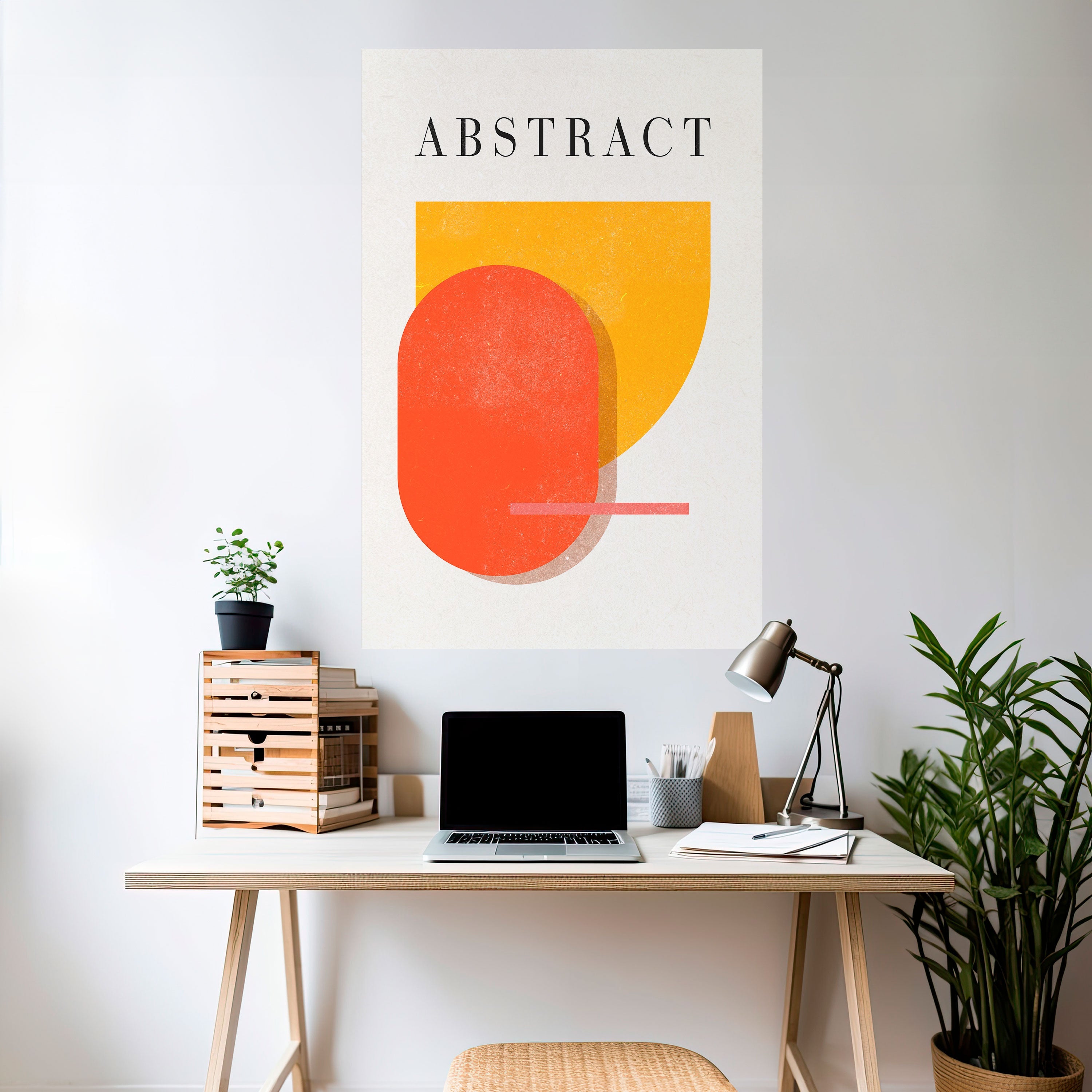 PLAYFUL COMPOSITION Peel and Stick Vertical Poster