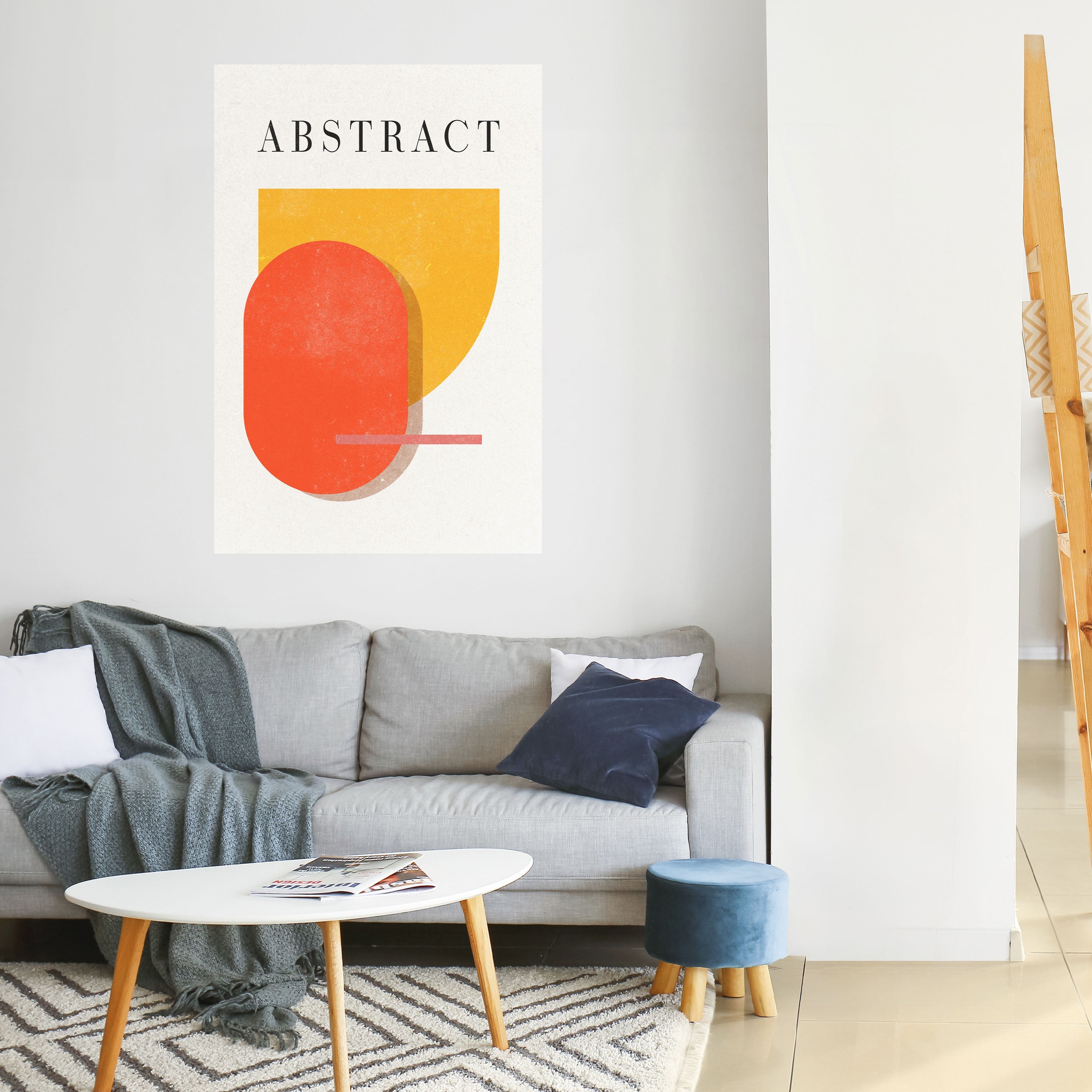 PLAYFUL COMPOSITION Peel and Stick Vertical Poster