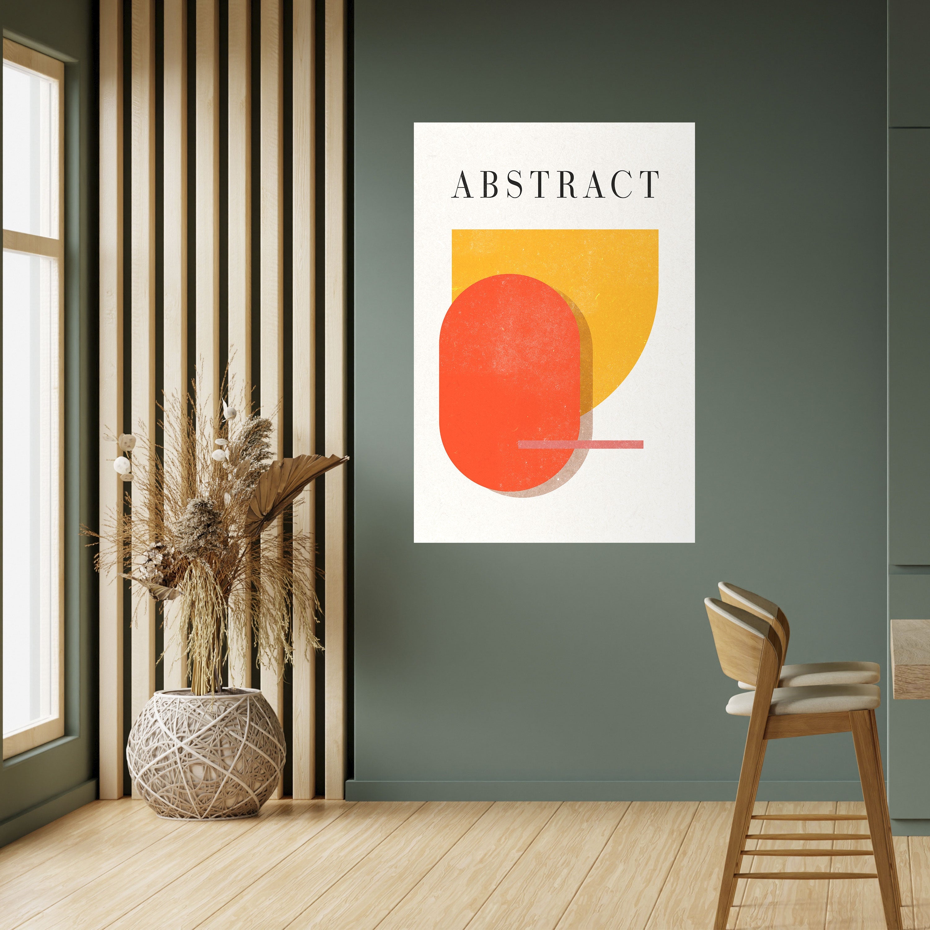 PLAYFUL COMPOSITION Peel and Stick Vertical Poster