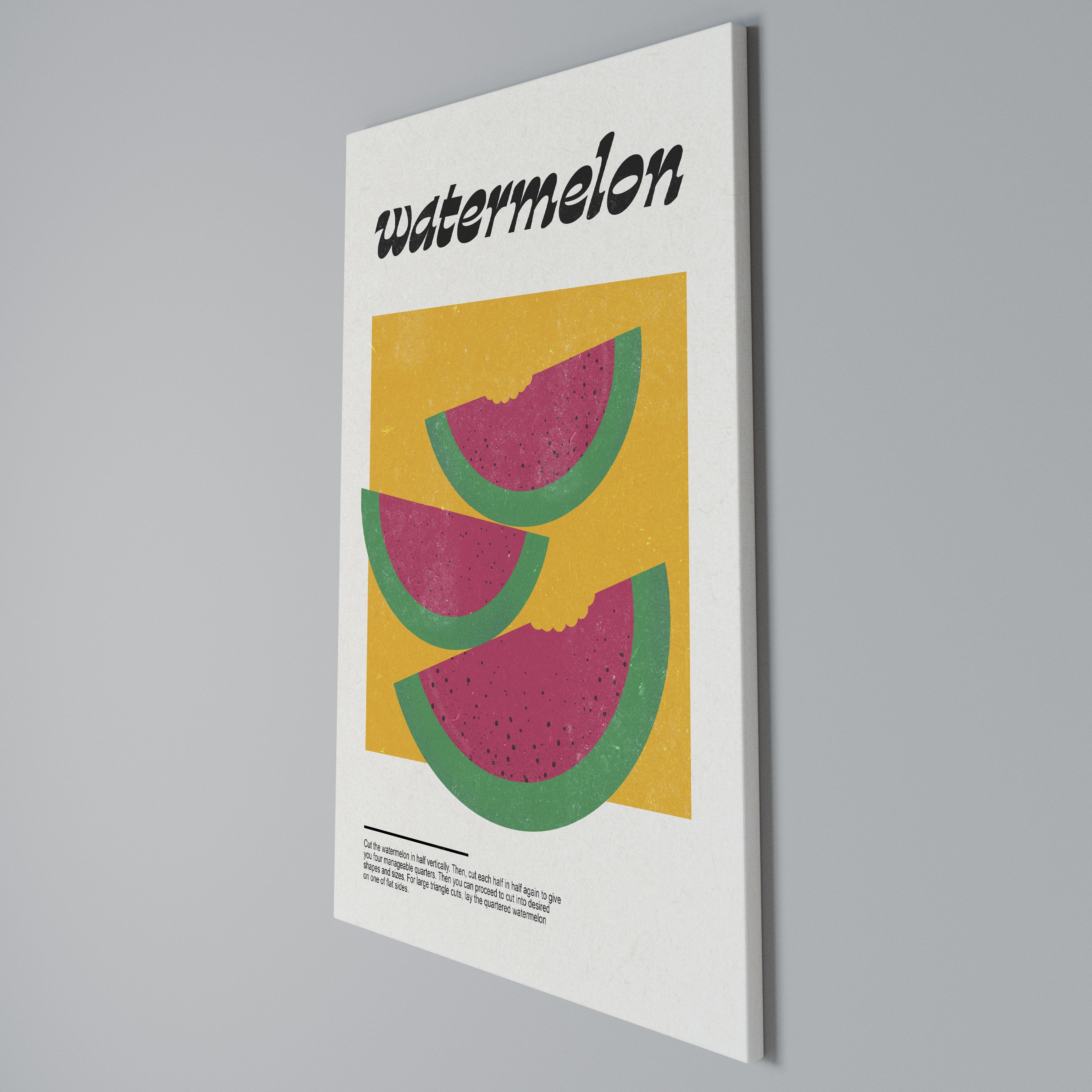 WATERMELON WHIMSY Κατακόρυφος Πίνακας σε Καμβά