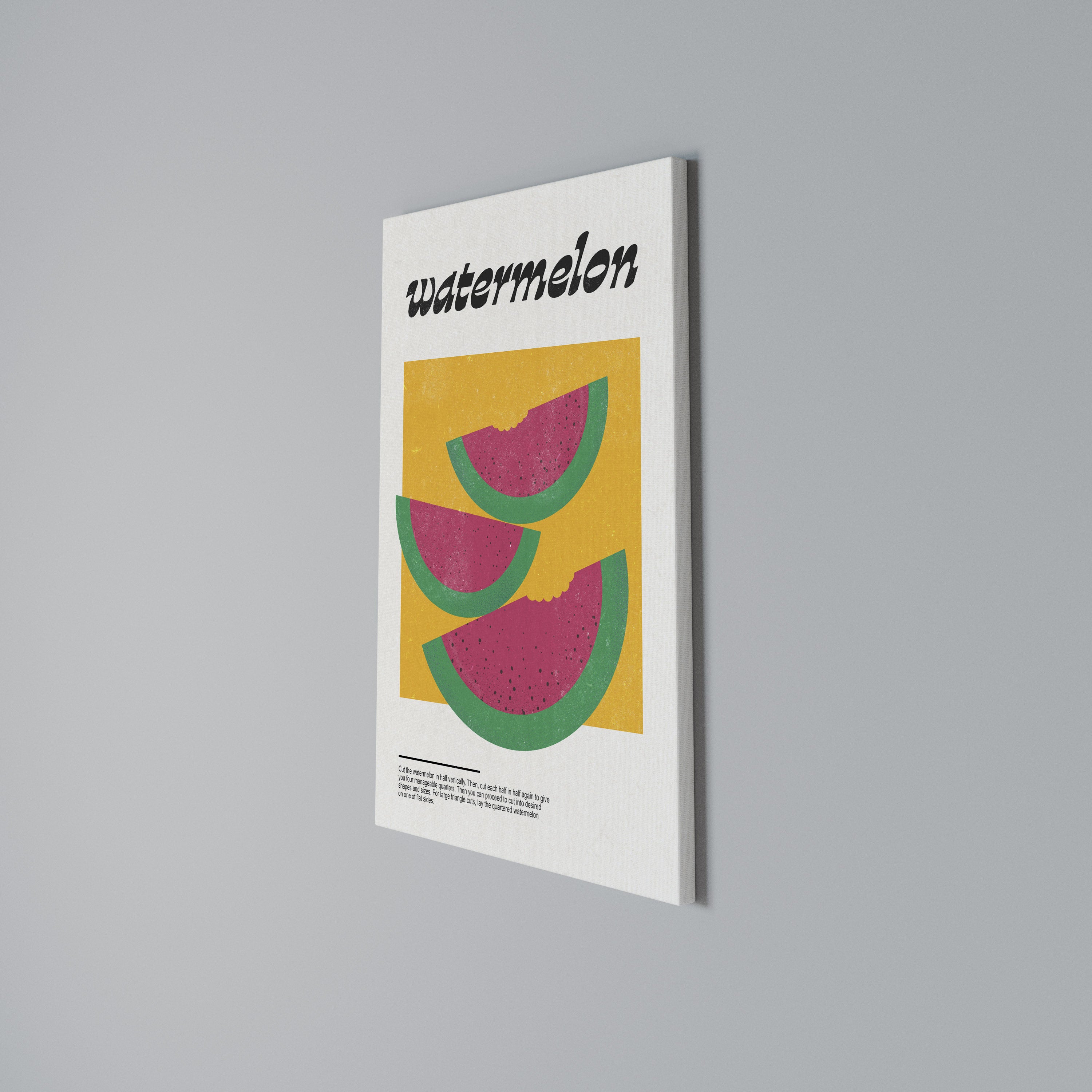 WATERMELON WHIMSY Κατακόρυφος Πίνακας σε Καμβά