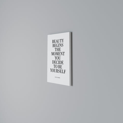 BEAUTY REDEFINED Vertical Canvas Print