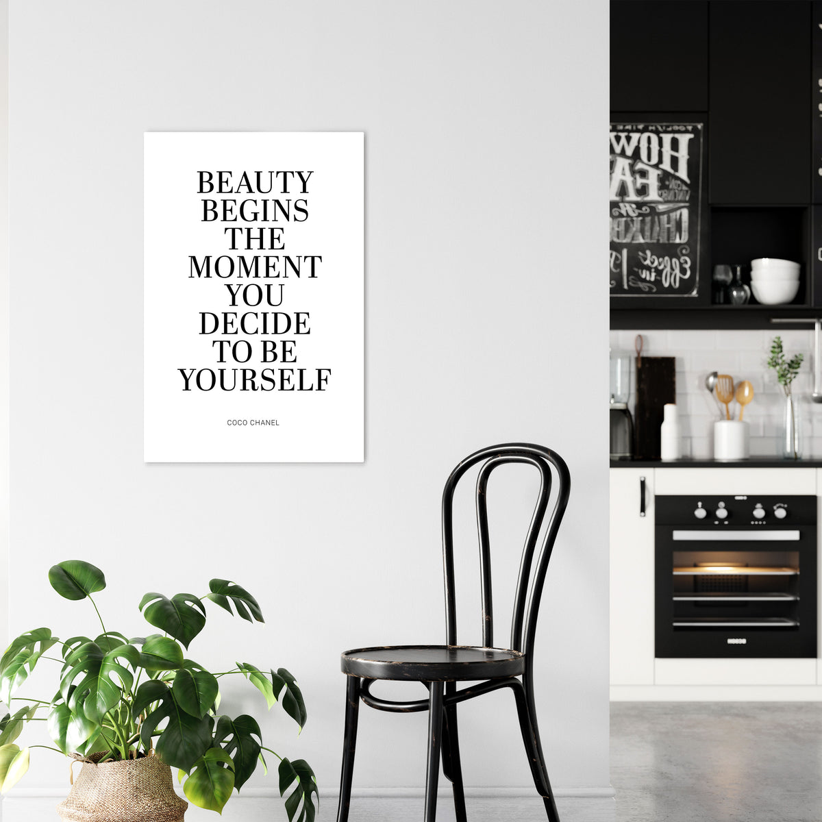 BEAUTY REDEFINED Vertical Canvas Print