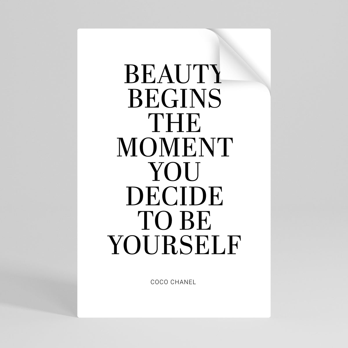 BEAUTY REDEFINED Αυτοκόλλητη Αφίσα κάθετη