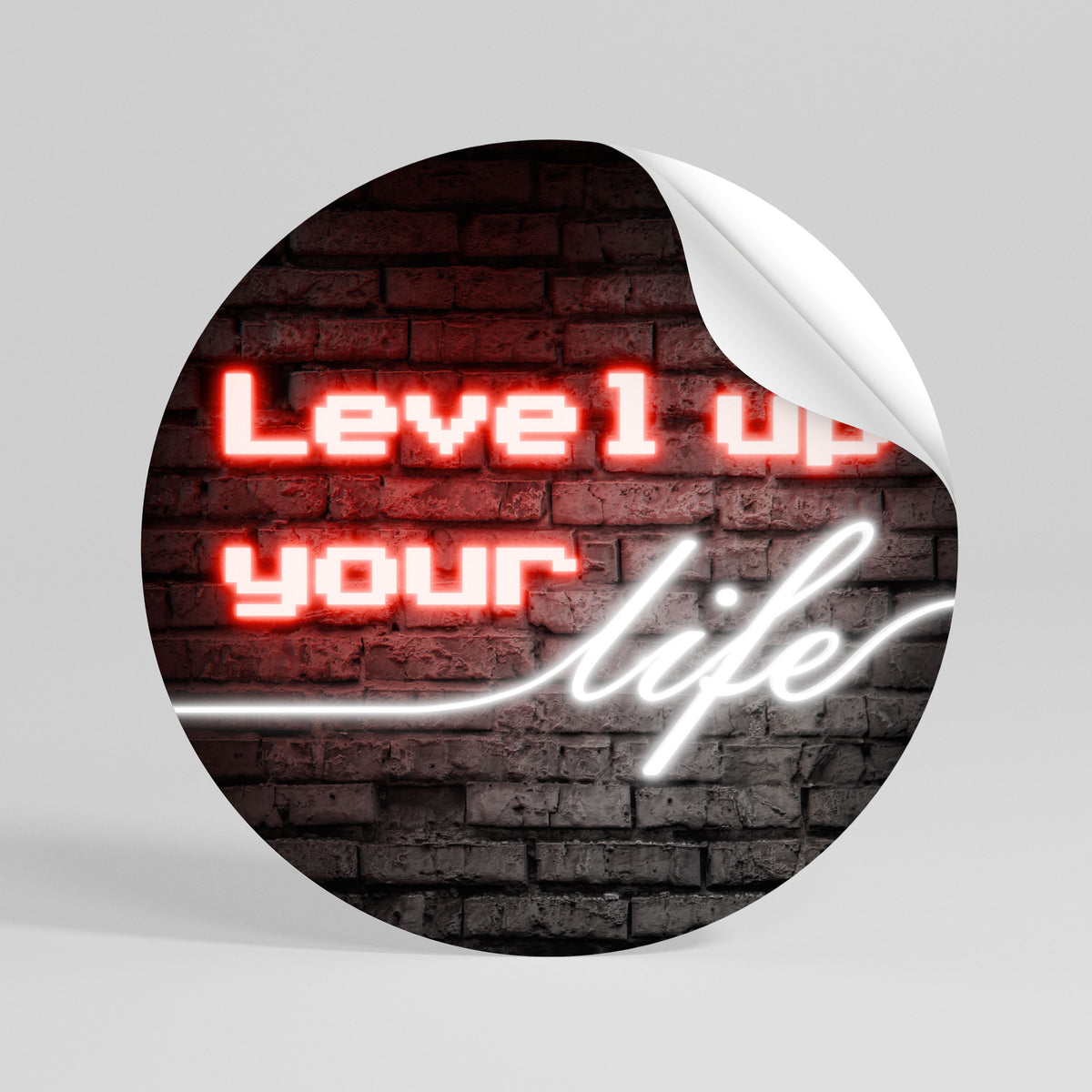 IGNITE YOUR ASPIRATIONS Peel and Stick Round Sticker