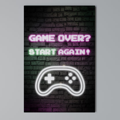 RESPAWN YOUR ADVENTURE Κατακόρυφος Πίνακας σε Καμβά