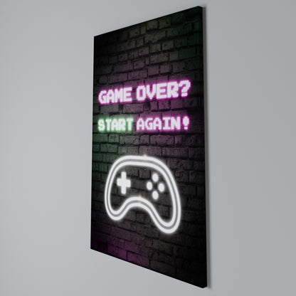 RESPAWN YOUR ADVENTURE Κατακόρυφος Πίνακας σε Καμβά