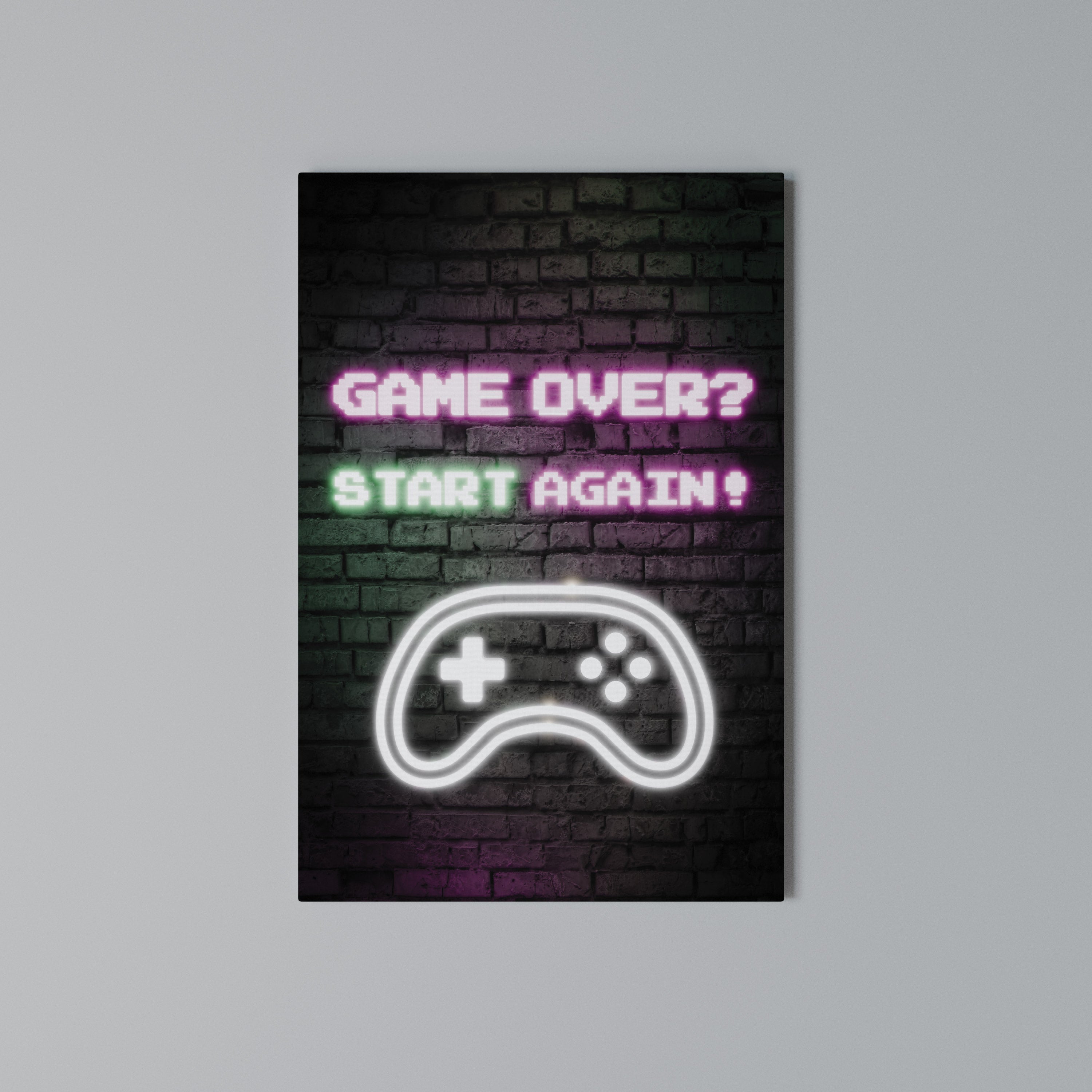 RESPAWN YOUR ADVENTURE Vertical Canvas Print