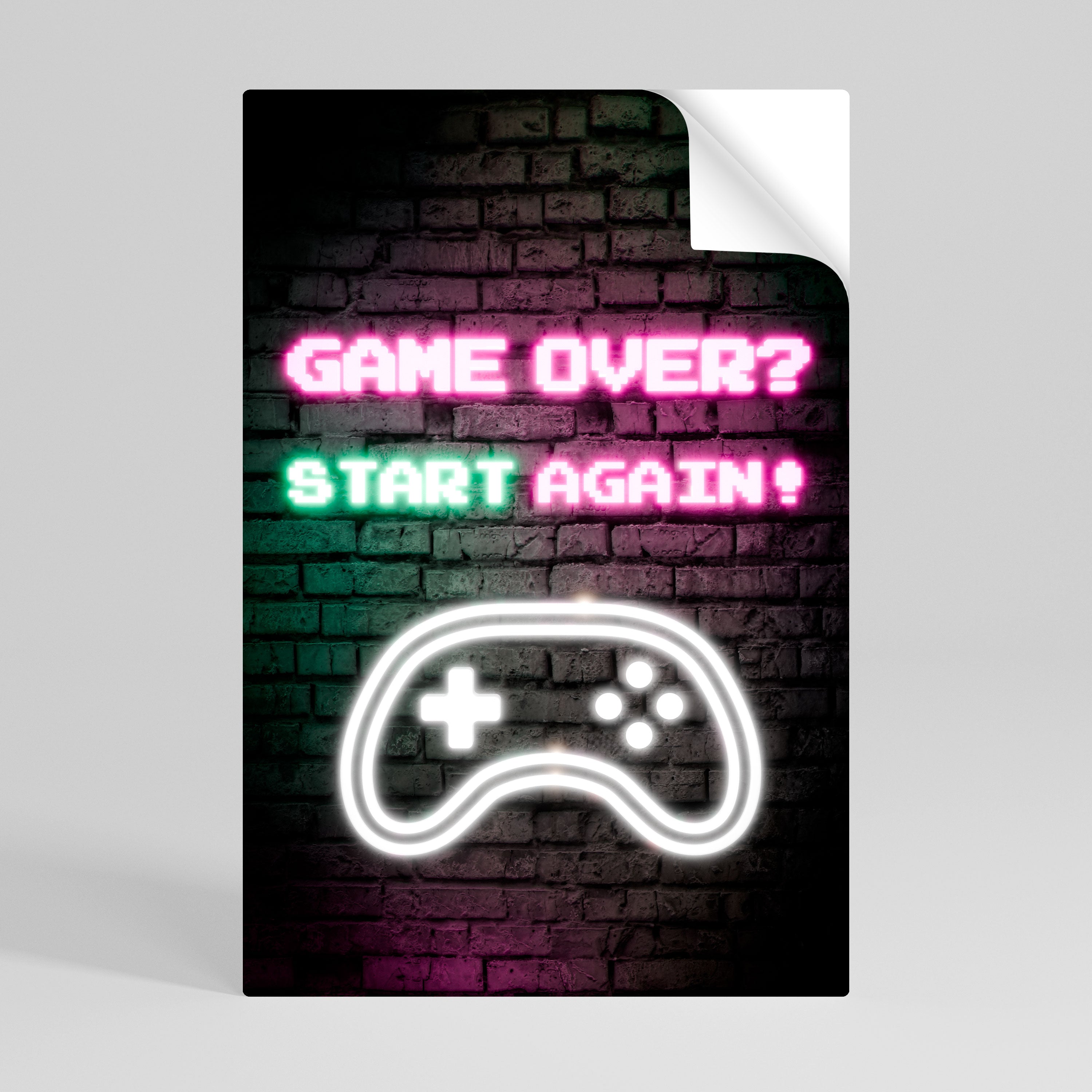 RESPAWN YOUR ADVENTURE Αυτοκόλλητη Αφίσα κάθετη