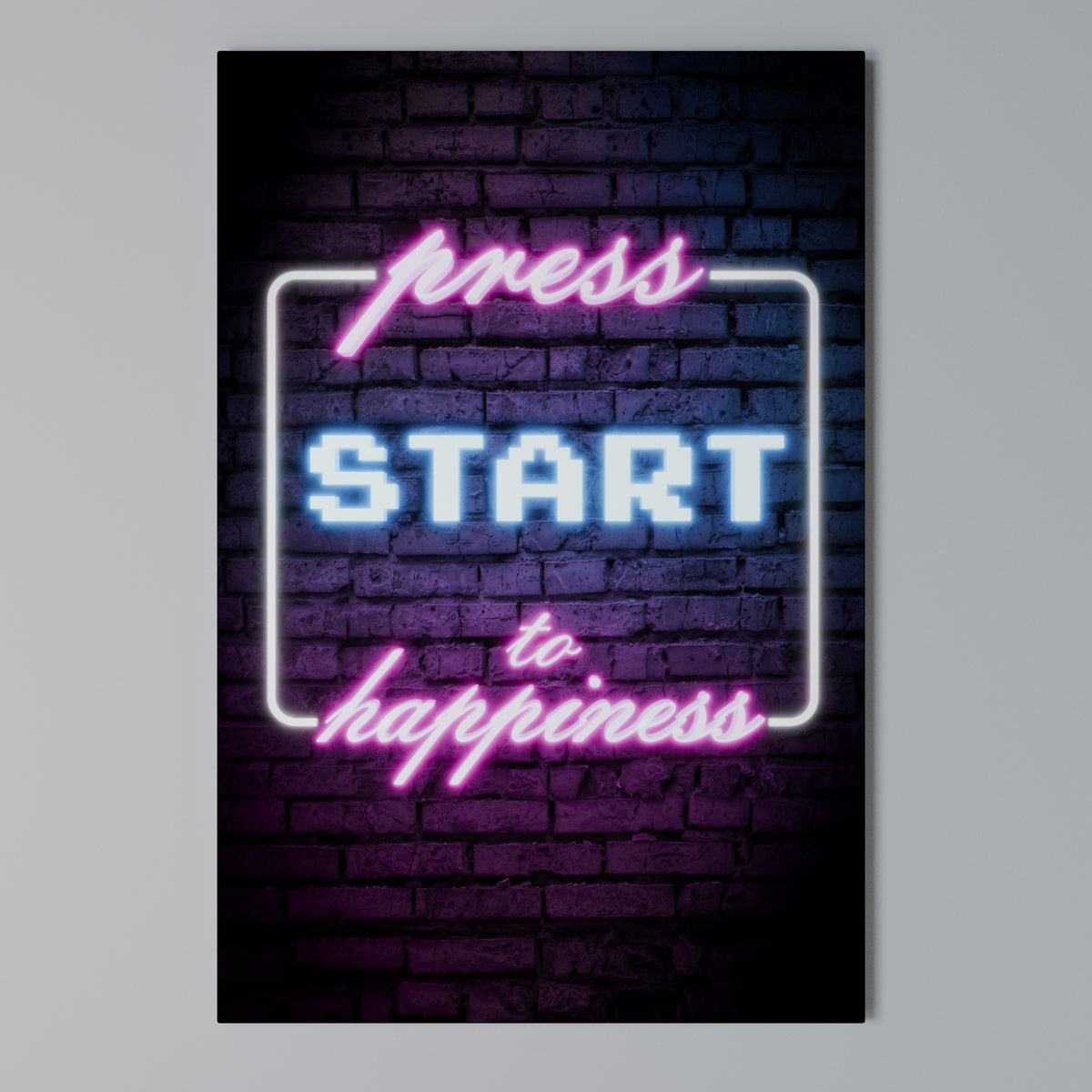 PRESS PLAY FOR JOY Κατακόρυφος Πίνακας σε Καμβά