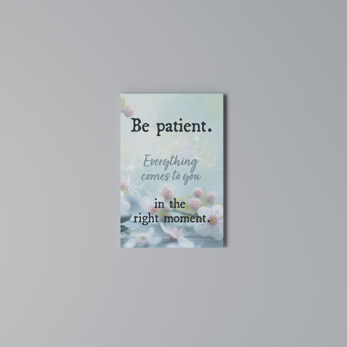 PATIENCE IN BLOOM Κατακόρυφος Πίνακας σε Καμβά