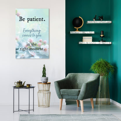 PATIENCE IN BLOOM Κατακόρυφος Πίνακας σε Καμβά