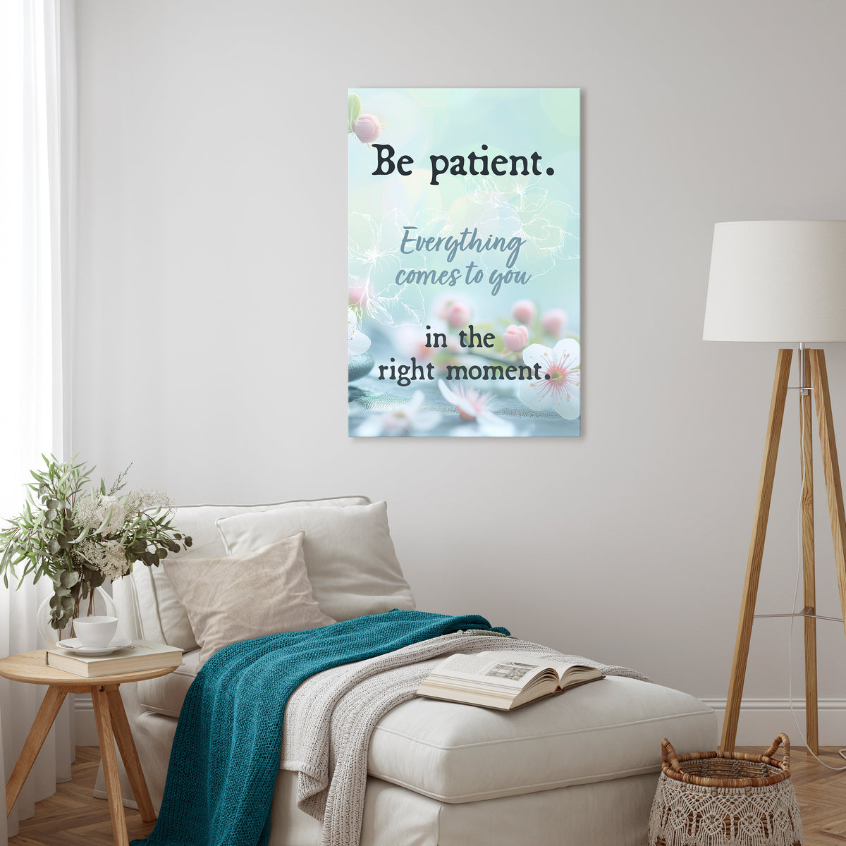 PATIENCE IN BLOOM Κατακόρυφος Πίνακας σε Καμβά