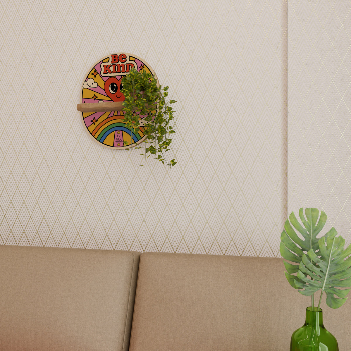 BE KIND Διακοσμητικό Ράφι Art Shelf