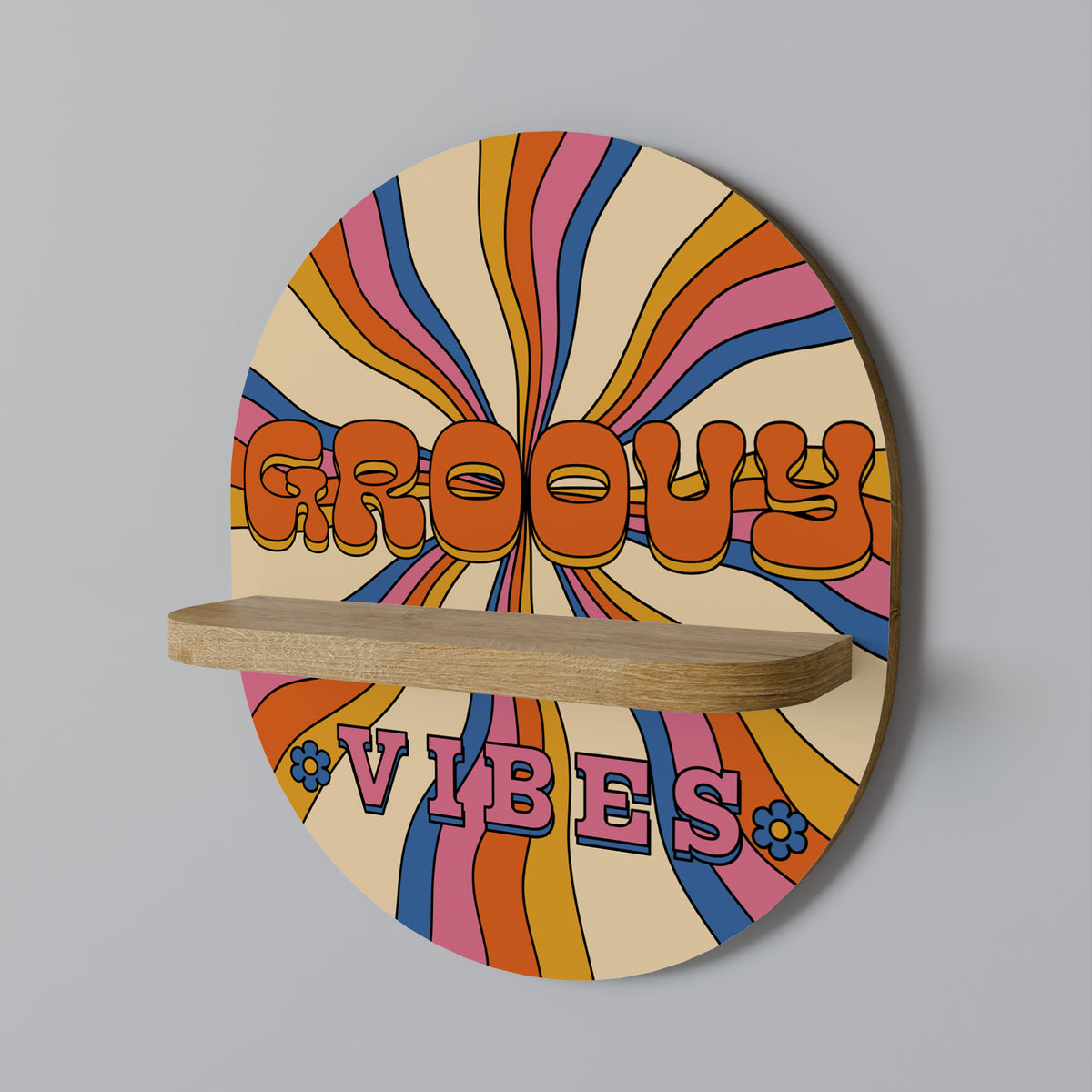 RADIANT GROOVY VIBES Διακοσμητικό Ράφι Art Shelf