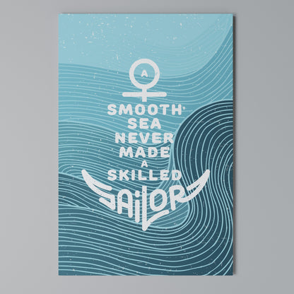 SKILLED SAILOR Κατακόρυφος Πίνακας σε Καμβά