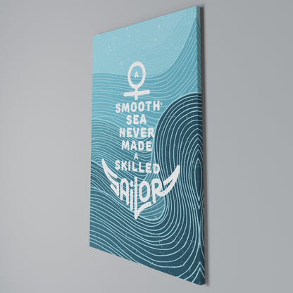 SKILLED SAILOR Κατακόρυφος Πίνακας σε Καμβά