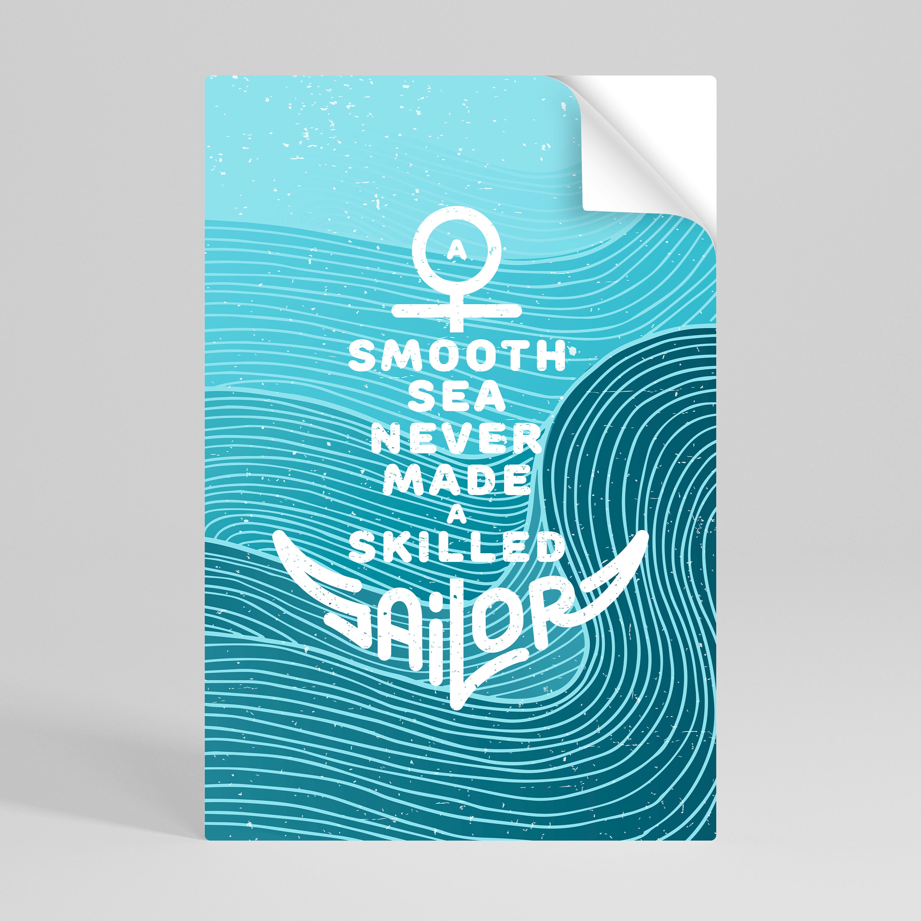 SKILLED SAILOR Αυτοκόλλητη Αφίσα κάθετη