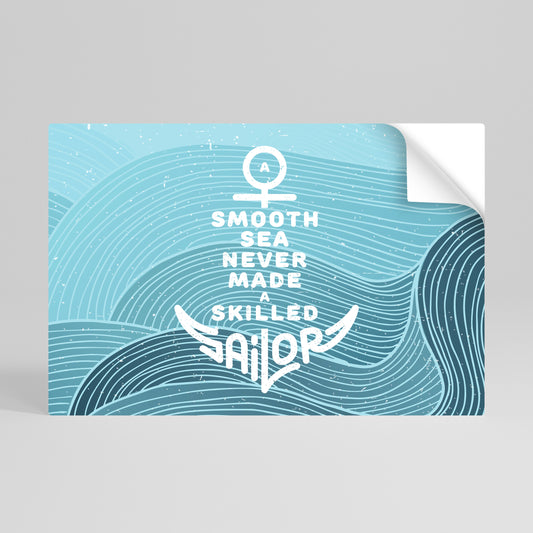 SKILLED SAILOR Αυτοκόλλητη Αφίσα οριζόντια