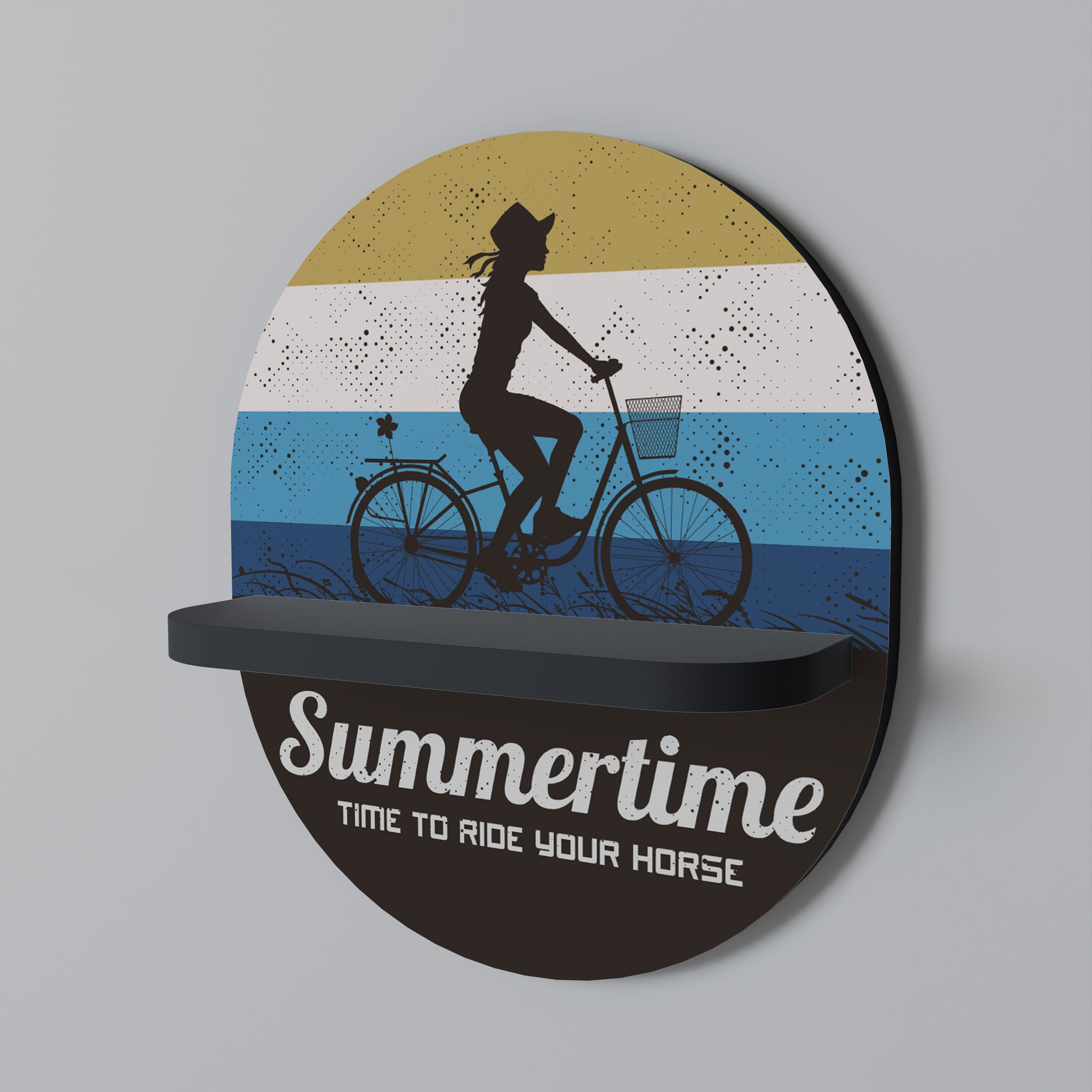 Οβάλ Ράφι SUMMERTIME σε Μαύρο Φινίρισμα
