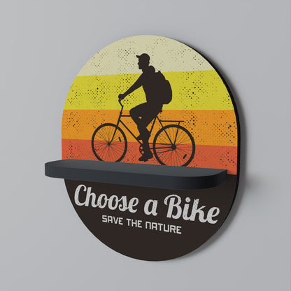 CHOOSE A BIKE Art Shelf