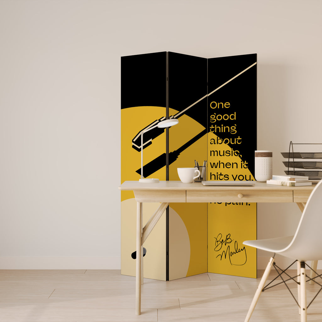 MUSIC - NO PAIN Παραβάν με 3 πάνελ