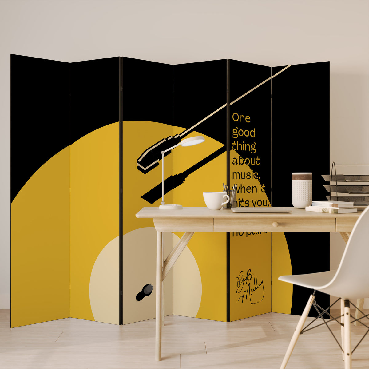 MUSIC - NO PAIN Παραβάν με 6 πάνελ