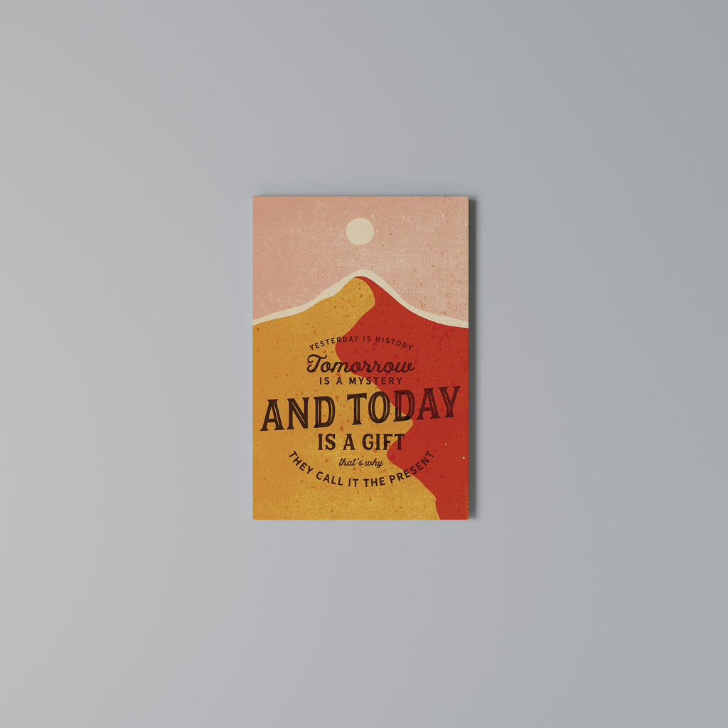 TODAY IS A GIFT Vertical Canvas Print