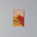 TODAY IS A GIFT Vertical Canvas Print