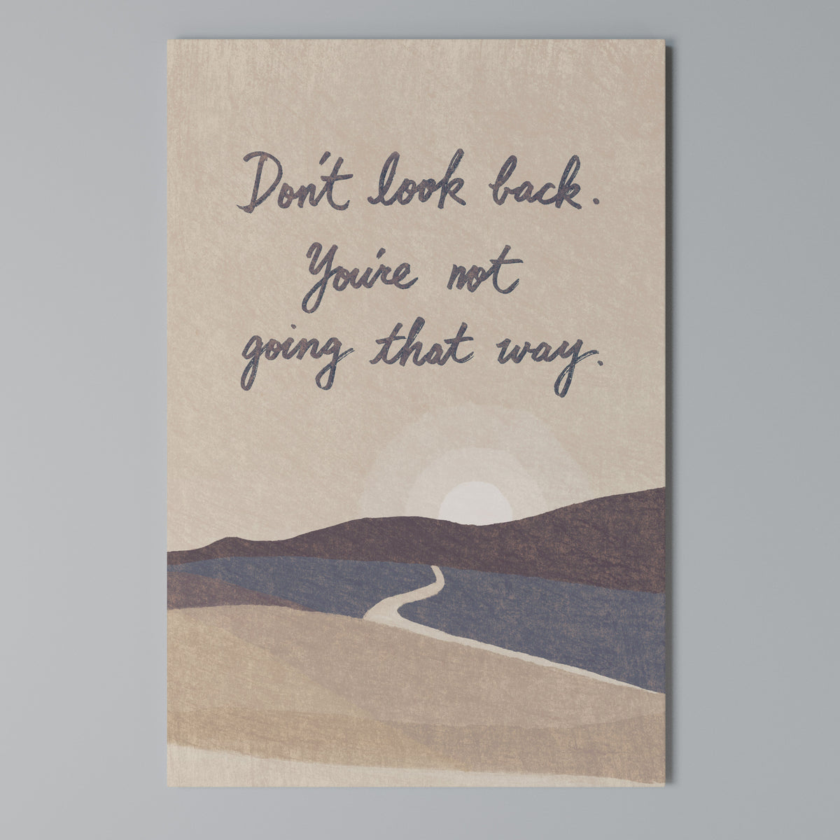DON'T LOOK BACK Κατακόρυφος Πίνακας σε Καμβά